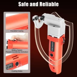 220V 500W Electric Scissors, 2000r/min No-load Speed, Cuts 2.5mm Mild Steel 1.5mm Stainless Steel, 11.41in Compact Size