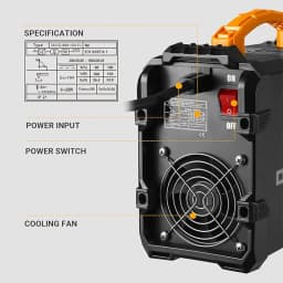 DEKO 220VMMA 160A Digital Display LCD Soldering Station IGBT Soldering Station with Electrode Holder Work Clamp Input Power