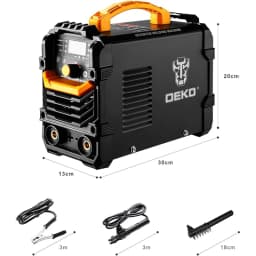 DEKO 220VMMA 160A Digital Display LCD Soldering Station IGBT Soldering Station with Electrode Holder Work Clamp Input Power