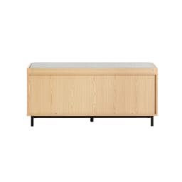 SoBuy FSR154-N Shoe bench with seat plank with sliding doors Bench with storage seat chest of drawers shoe rack narrow