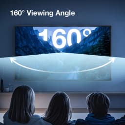 BlitzWolf BW-VS10 100-Inch 4K Narrow-border Projection Screen Gray Crystal Fixed Frame Home Theater for Long Laser Projector