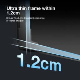 BlitzWolf BW-VS10 100-Inch 4K Narrow-border Projection Screen Gray Crystal Fixed Frame Home Theater for Long Laser Projector