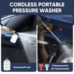 20000mAh Cordless High-Pressure Cleaning Machine 200W Portable 50BAR Pressure Washing Machine Household Car Washing Tool