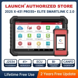 LAUNCH X431 PRO3S+ ELITE Advanced Programming TOOL J2534 CAN FD DOIP Online Coding All System car Diagnostic Tool Topology Map