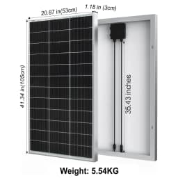 Solar Panel 12V 120W 240w Monocrystalline Solar Panel with Aluminium Frame, Photovoltaic Module for 12V Lithium Batte