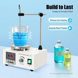 Laboratory Magnetic Mixer 5W Motor 250W Heater Digital Display Anti-Corrosion 304 Stainless Steel Tabletop Stirrer