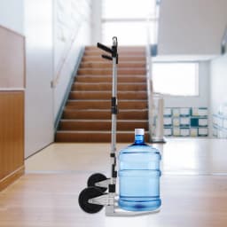 Folding Hand Truck with Elastic Binding Rope Versatile Luggage Cart Adjustable Handles for Moving Items Daily Shopping
