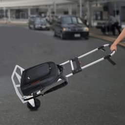 Folding Hand Truck with Elastic Binding Rope Versatile Luggage Cart Adjustable Handles for Moving Items Daily Shopping
