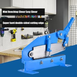 12" Benchtop Sheet Metal Shear, High Precision Manual Hand Plate Shear, Bench Shear Metal Cutting Tool for Shear Steel Plate