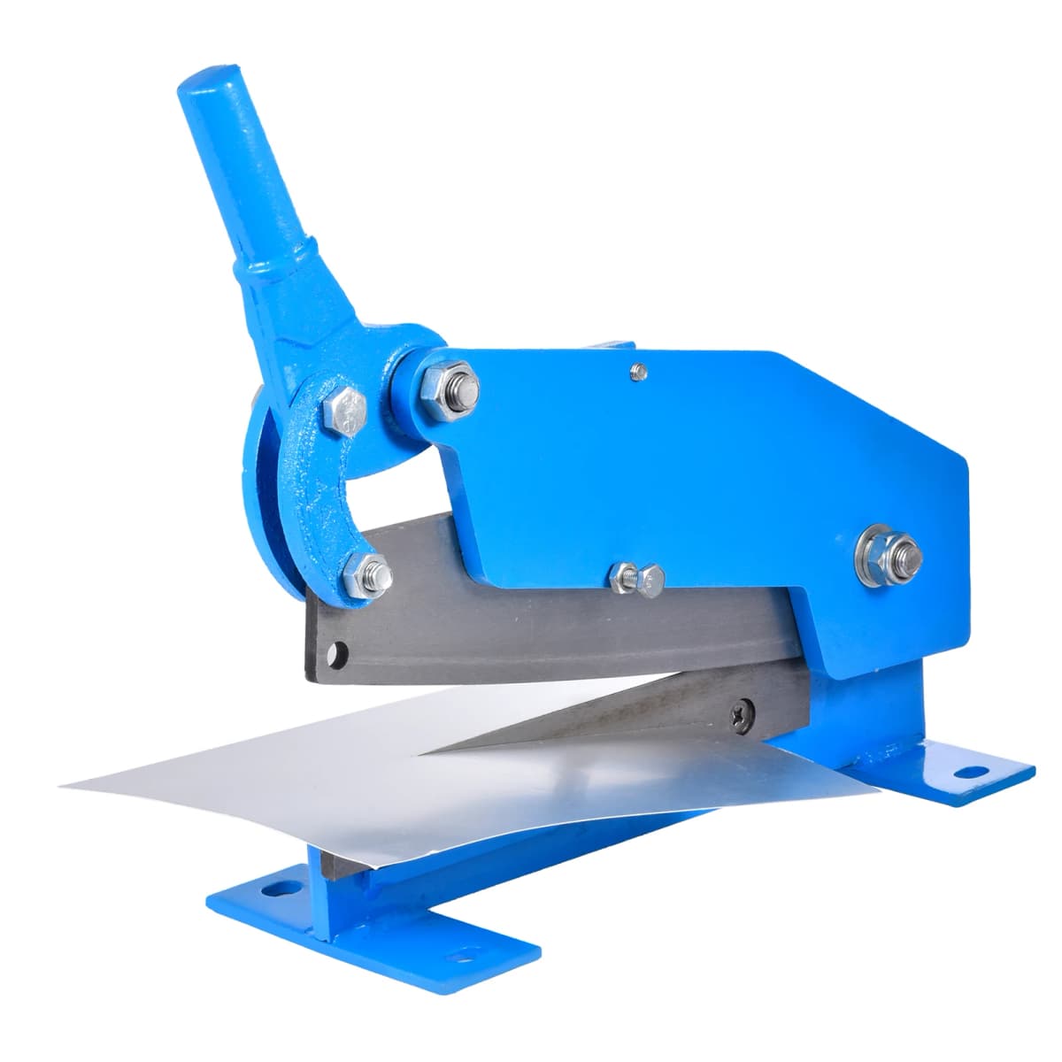 12" Benchtop Sheet Metal Shear, High Precision Manual Hand Plate Shear, Bench Shear Metal Cutting Tool for Shear Steel Plate