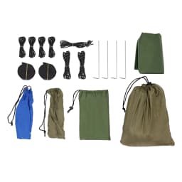 Nylon Fabric Portable Single & Double Size Outdoor Camping Hiking Garden Hammock for Backpacking Travel Sleeping