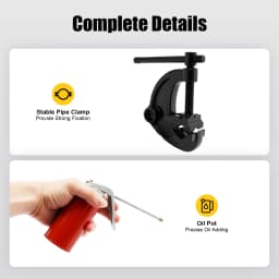 2300W Electric Pipe Threader with 6 Kinds of Standard Dies All-copper Motor Applicable Pipe Diameter 21.9-59.6mm