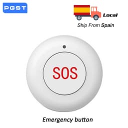 PGST SOS Emergency Button Panic Button Home Security-Protection Alarm System For Older Connecting to An Alarm System
