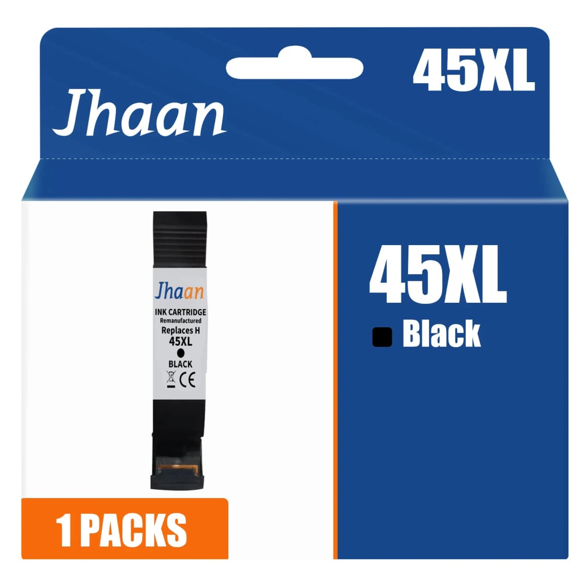 Jhaan 45XL Ink Cartridge Compatible with HP 45 XL BK for DeskJet 952C 959C 960C 960 CSE 960 CXI 970 CSE 970 CX 970CXI