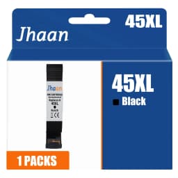 Jhaan 45XL Ink Cartridge Compatible with HP 45 XL BK for DeskJet 952C 959C 960C 960 CSE 960 CXI 970 CSE 970 CX 970CXI