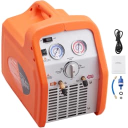 SucceBuy 3/4 1HP Refrigerant Recovery Machine Portable AC Recovery Machine 60Hz Recovery Machine HVAC for Car Air Conditioning