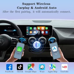 AUTOTOP Android Auto Smart Adapter For Mercedes Benz 2019-2022 NTG6.0 Wireless CarPlay AirPlay MirrorLink Bluetooth GPS Nav Wifi