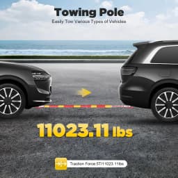5T Iron Trailer Bar Strong Towing Capacity Towing Bar Towing Pole for Car Van Truck Towpole for Repair Shop, Household