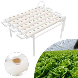 Hydroponic Grow Kit 36/54 Plant Sites, Hydroponics Growing System, Soilless Nft System Pvc-u Vertical Vegetable Planter