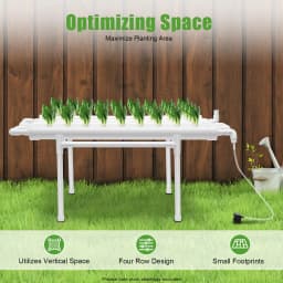 Hydroponic Grow Kit 36/54 Plant Sites, Hydroponics Growing System, Soilless Nft System Pvc-u Vertical Vegetable Planter