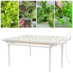 Hydroponic Grow Kit 36/54 Plant Sites, Hydroponics Growing System, Soilless Nft System Pvc-u Vertical Vegetable Planter