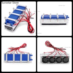 Thermoelectric Peltier Refrigeration Cooler 12VDC 30A/15A Semiconductor Cooling System DIY for Air Conditioning Fan