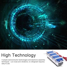 Thermoelectric Peltier Refrigeration Cooler 12VDC 30A/15A Semiconductor Cooling System DIY for Air Conditioning Fan