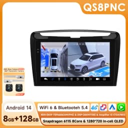 9" Hizpo 2Din CarPlay Android Auto Car Radio for Lancia Ypsilon 2012 - 2020 GPS BT 4G SWC RDS DSP Octa-Core Snapdragon6115