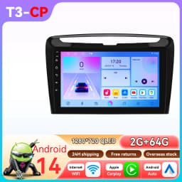 9" Hizpo 2Din CarPlay Android Auto Car Radio for Lancia Ypsilon 2012 - 2020 GPS BT 4G SWC RDS DSP Octa-Core Snapdragon6115