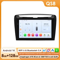 9" Hizpo 2Din CarPlay Android Auto Car Radio for Lancia Ypsilon 2012 - 2020 GPS BT 4G SWC RDS DSP Octa-Core Snapdragon6115