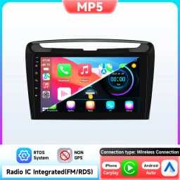 9" Hizpo 2Din CarPlay Android Auto Car Radio for Lancia Ypsilon 2012 - 2020 GPS BT 4G SWC RDS DSP Octa-Core Snapdragon6115