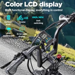RANDRIDE YX20M-2 Folding Electric Bike 2000W 20Ah Two-Engine Electric Bike with Hydraulic Brakes and Double Fork