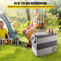 VEVOR 35L 45L Car Refrigerator Mini Fridge Freezer Portable Compressor Cooler 12/24V DC 110-240V Ice Box for Camping