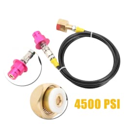 SODA Quick Connect Terra DUO Art To External Co2 Tank Adapter Hose Kit W21.8-14 With Quick Disconnect 1.5m Hoses 4500 PSI