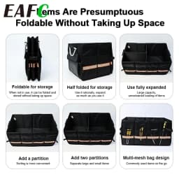 46L Big Capacity Car Storage Box Car Trunk Organizer Eco-Friendly Super Durable Collapsible Cargo Storage Auto Interior