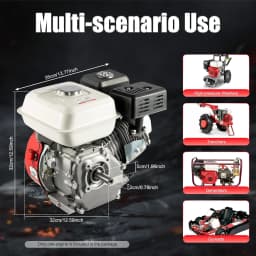 7.5HP Gasoline Engine 210ccm Go Kart 4 Clock | Low Fuel with Throttle Protection Function for Water Pumps and Microlenses