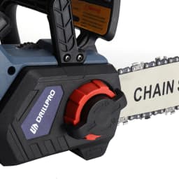 Drillpro 12 Inch Cordless Brushless Motor Electric Chainsaw with 1500mAh Lithium Battery EU Plug for Mak Batteries for Garden