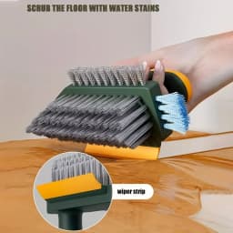 2-in-1 Gap and Floor Cleaning Brush - Made of Plastic Material Suitable for Cleaning Bathrooms, Kitchens, and Living Rooms