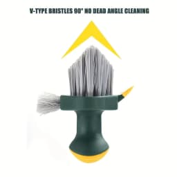 2-in-1 Gap and Floor Cleaning Brush - Made of Plastic Material Suitable for Cleaning Bathrooms, Kitchens, and Living Rooms