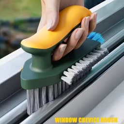 2-in-1 Gap and Floor Cleaning Brush - Made of Plastic Material Suitable for Cleaning Bathrooms, Kitchens, and Living Rooms