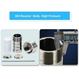 25ml PTFE Lined Hydrothermal Synthesis Autoclave Reactor 3Mpa 304 Steel High Pressure Hydrothermal Digestion Tank PTFE