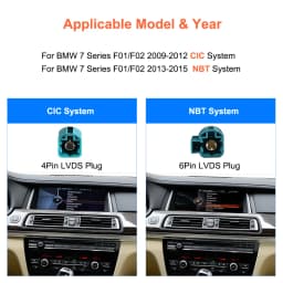 Thread free multimedia car radio Bonroad 10,25 inch Linux Carplay Android Auto for BMW Series 7 F01 F02 F03 F04 2009-2015 CIC system NBT