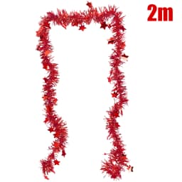 20/2M Tinsel Garland Shimmering Hanging Decorations for New Year and Christmas Tree Festive Party Ribbon New Year Decor Supplies