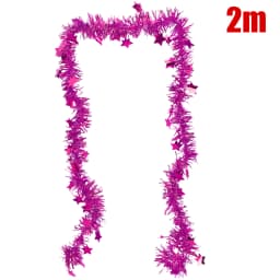20/2M Tinsel Garland Shimmering Hanging Decorations for New Year and Christmas Tree Festive Party Ribbon New Year Decor Supplies