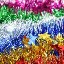 20/2M Tinsel Garland Shimmering Hanging Decorations for New Year and Christmas Tree Festive Party Ribbon New Year Decor Supplies