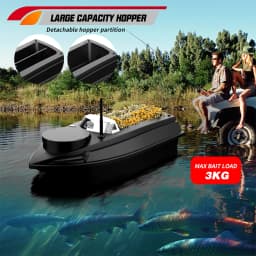 Portable 800m GPS Fishing Bait Boat 9 Fishing Grounds 180 Points Bait Boat 6.6lbs Loading Support Automatic Cruise Return