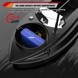 Portable 800m GPS Fishing Bait Boat 9 Fishing Grounds 180 Points Bait Boat 6.6lbs Loading Support Automatic Cruise Return