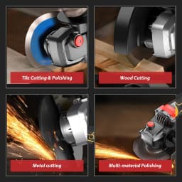 125mmBrushless Electric Cordless Angle Grinder Cutting Polishing Machine Speed Digital Display Power Tool For Makita 21V Battery