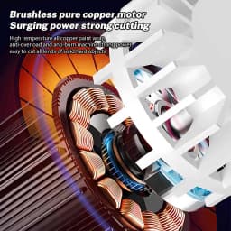 125mmBrushless Electric Cordless Angle Grinder Cutting Polishing Machine Speed Digital Display Power Tool For Makita 21V Battery