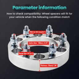 6X139.7 35MM Wheel Spacers Adapter for Pajero Triton Lancruiser Hilux Trooper